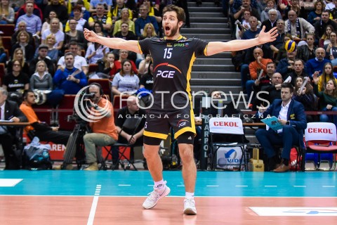  05.01.2018 GDANSK<br />SIATKOWKA - PLUS LIGA SEZON 2017/2018<br />MECZ TREFL GDANSK - PGE SKRA BELCHATOW<br />N/Z GRZEGORZ LOMACZ<br /> 