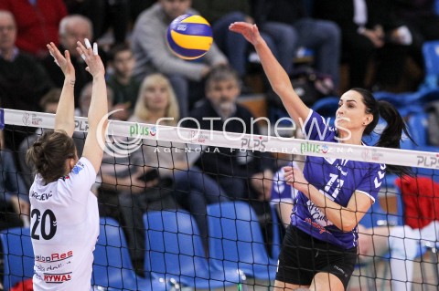  06.01.2018 RZESZOW <br />SIATKOWKA LIGA SIATKOWKI KOBIET LSK 2017/2018 WOMEN VOLLEYBALL POLAND POLISH LEAGUE <br />MECZ DEVELOPRES SKYRES RZESZOW - POLSKI CUKIER MUSZYNIANKA MUSZYNA <br />N/Z MALGORZATA LIS <br /> 