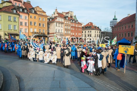  06.01.2018 WARSZAWA<br />ORSZAK TRZECH KROLI<br />N/Z UCZESTNICY ORSZAKU<br /> 