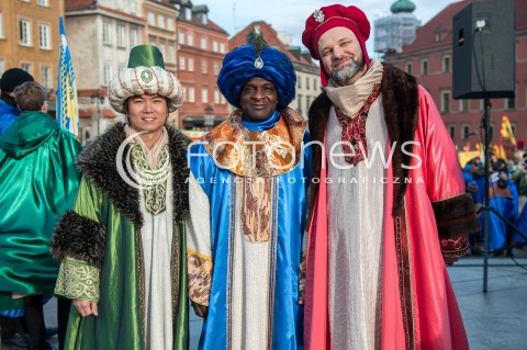  06.01.2018 WARSZAWA<br />ORSZAK TRZECH KROLI<br />N/Z TRZEJ KROLOWIE<br /> 