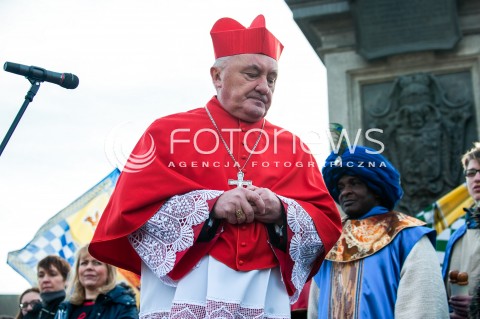  06.01.2018 WARSZAWA<br />ORSZAK TRZECH KROLI<br />N/Z METROPOLITA WARSZAWSKI KARDYNAL KAZIMIERZ NYCZ<br /> 