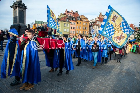  06.01.2018 WARSZAWA<br />ORSZAK TRZECH KROLI<br />N/Z UCZESTNICY ORSZAKU<br /> 