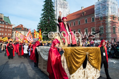  06.01.2018 WARSZAWA<br />ORSZAK TRZECH KROLI<br />N/Z UCZESTNICY ORSZAKU<br /> 