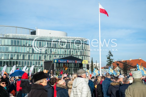  06.01.2018 WARSZAWA<br />ORSZAK TRZECH KROLI<br />N/Z WIDOK SCENA NAPIS ORSZAK TRZECH KROLI<br /> 