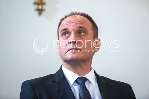  09.01.2018 WARSZAWA <br />ZAPRZYSIEZENIE NOWYCH CZLONKOW RADY MINISTROW PRZEZ PREZYDENTA RP <br />N/Z PAWEL KUKIZ<br /> 