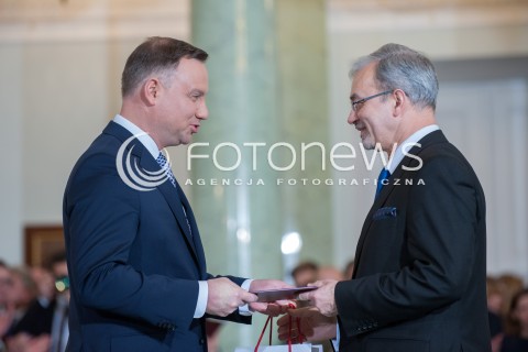  09.01.2018 WARSZAWA <br />ZAPRZYSIEZENIE NOWYCH CZLONKOW RADY MINISTROW PRZEZ PREZYDENTA RP <br />N/Z PREZYDENT RP ANDRZEJ DUDA JERZY KWIECINSKI ( MINISTER INWESTYCJI I ROZWOJU ) <br /> 