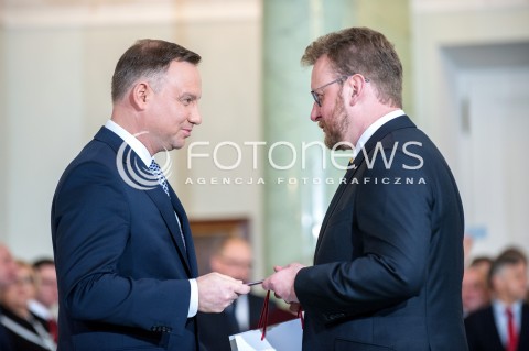  09.01.2018 WARSZAWA <br />ZAPRZYSIEZENIE NOWYCH CZLONKOW RADY MINISTROW PRZEZ PREZYDENTA RP <br />N/Z PREZYDENT RP ANDRZEJ DUDA LUKASZ SZUMOWSKI ( MINISTER ZDROWIA ) <br /> 