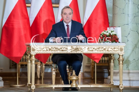  09.01.2018 WARSZAWA <br />ZAPRZYSIEZENIE NOWYCH CZLONKOW RADY MINISTROW PRZEZ PREZYDENTA RP <br />N/Z HENRYK KOWALCZYK ( MINISTER SRODOWISKA ) <br /> 