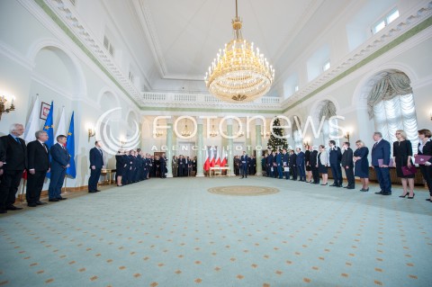  09.01.2018 WARSZAWA <br />ZAPRZYSIEZENIE NOWYCH CZLONKOW RADY MINISTROW PRZEZ PREZYDENTA RP <br />N/Z SALA WIDOK VIEW MINISTROWIE POWOLANIE PREZYDENT RP ANDRZEJ DUDA<br /> 