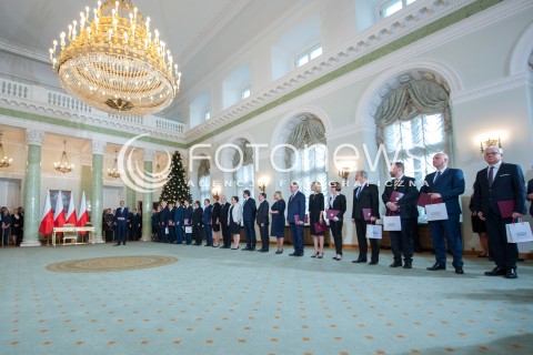  09.01.2018 WARSZAWA <br />ZAPRZYSIEZENIE NOWYCH CZLONKOW RADY MINISTROW PRZEZ PREZYDENTA RP <br />N/Z SALA WIDOK VIEW MINISTROWIE <br /> 