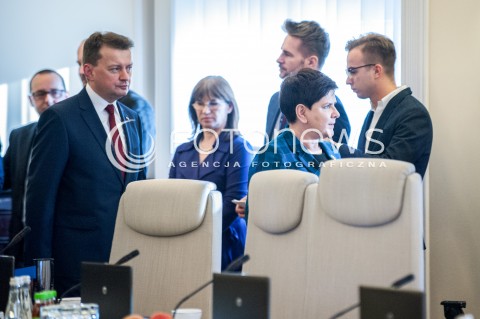  09.01.2018 WARSZAWA<br />POSIEDZENIE RADY MINISTROW<br />N/Z BEATA SZYDLO MARIUSZ BLASZCZAK<br /> 