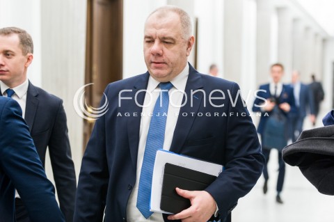  09.01.2018 WARSZAWA SEJM<br />POSIEDZENIE SEJMU<br />N/Z JACEK SASIN <br /> 