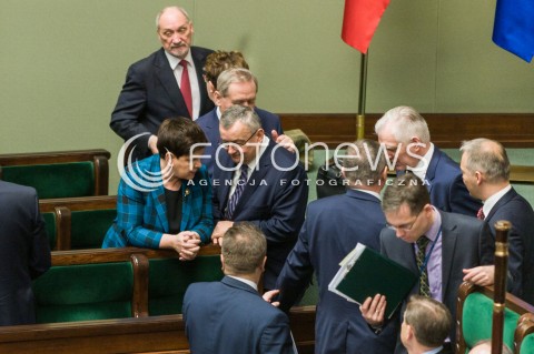  09.01.2018 WARSZAWA SEJM<br />POSIEDZENIE SEJMU<br />N/Z ANTONI MACIEREWICZ RZAD BEATA SZYDLO ANDRZEJ ADAMCZYK <br /> 