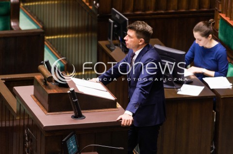  09.01.2018 WARSZAWA SEJM<br />POSIEDZENIE SEJMU<br />N/Z RYSZARD PETRU<br /> 