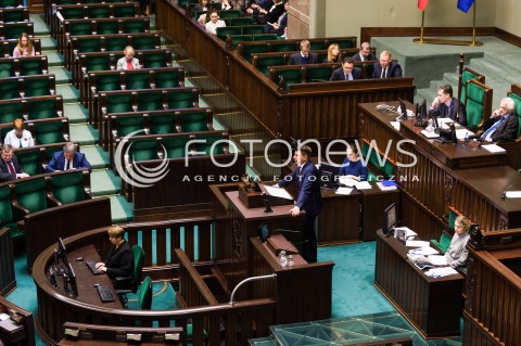  09.01.2018 WARSZAWA SEJM<br />POSIEDZENIE SEJMU<br />N/Z RYSZARD PETRU<br /> 