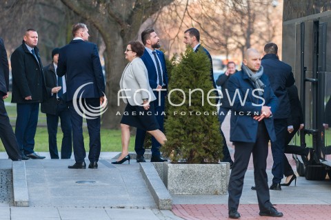  09.01.2018 WARSZAWA<br />POSIEDZENIE RADY MINISTROW<br />PRZYJAZD MINISTROW DO KPRM<br />N/Z ANNA ZALEWSKA <br /> 