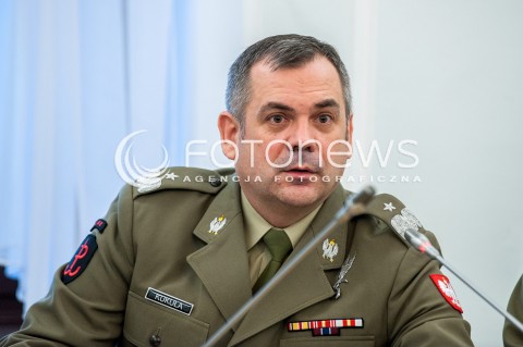  10.01.2018 WARSZAWA<br />POSIEDZENIE SEJMU RP<br />N/Z WIESLAW KUKULA WOJSKA OBRONY TERYTORIALNEJ<br /> 