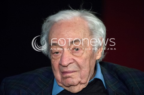  10.01.2018 WARSZAWA<br />SPOTKANIE Z OKAZJI 10 ROCZNICY REAKTYWACJI NAGRODY LITERACKIEJ MIASTA STOLECZNEGO WARSZAWY<br />N/Z JOZEF HEN<br /> 