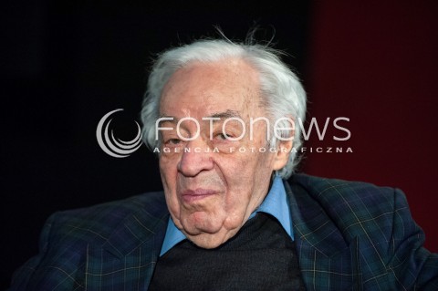  10.01.2018 WARSZAWA<br />SPOTKANIE Z OKAZJI 10 ROCZNICY REAKTYWACJI NAGRODY LITERACKIEJ MIASTA STOLECZNEGO WARSZAWY<br />N/Z JOZEF HEN<br /> 