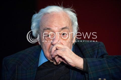  10.01.2018 WARSZAWA<br />SPOTKANIE Z OKAZJI 10 ROCZNICY REAKTYWACJI NAGRODY LITERACKIEJ MIASTA STOLECZNEGO WARSZAWY<br />N/Z JOZEF HEN<br /> 