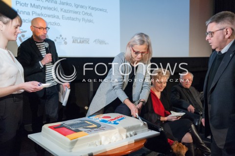  10.01.2018 WARSZAWA<br />SPOTKANIE Z OKAZJI 10 ROCZNICY REAKTYWACJI NAGRODY LITERACKIEJ MIASTA STOLECZNEGO WARSZAWY<br />N/Z ANNA JANKO WLODZIMIERZ PASZYNSKI<br /> 