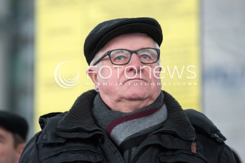  11.01.2018 WARSZAWA<br />PROTEST EMERYTOW SLUZB MUNDUROWYCH PRZED SEJMEM<br />N/Z TADEUSZ FRYDRYCH<br /> 