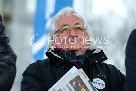  11.01.2018 WARSZAWA<br />PROTEST EMERYTOW SLUZB MUNDUROWYCH PRZED SEJMEM<br />N/Z JANUSZ KWIECIEN <br /> 