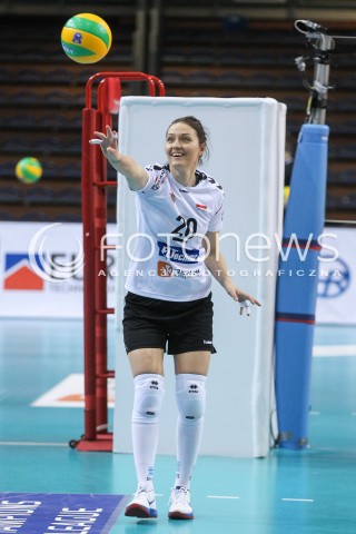  11.01.2018 RZESZOW POLAND<br />SIATKOWKA LIGA MISTRZYN <br />2018 CEV VOLLEYBALL CHAMPIONS LEAGUE - WOMEN <br />MECZ DEVELOPRES SKYRES RZESZOW - CSM VOLEI ALBA BLAJ <br />N/Z JELENA BLAGOJEVIC SYLWETKA <br /> 