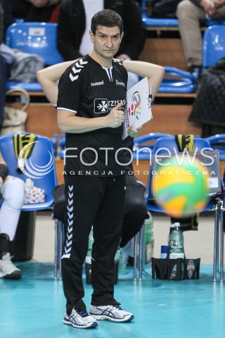  11.01.2018 RZESZOW POLAND<br />SIATKOWKA LIGA MISTRZYN <br />2018 CEV VOLLEYBALL CHAMPIONS LEAGUE - WOMEN <br />MECZ DEVELOPRES SKYRES RZESZOW - CSM VOLEI ALBA BLAJ <br />N/Z LORENZO MICELLI - I TRENER ( HEAD COACH ) SYLWETKA <br /> 