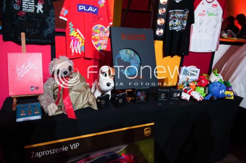  12.01.2018 WARSZAWA<br />KONFERENCJA PRZED 26 FINALEM WOSP<br />N/Z RZECZY NA AUKCJE WOSP<br /> 