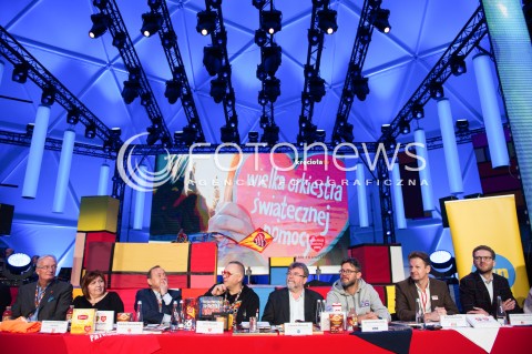  12.01.2018 WARSZAWA<br />KONFERENCJA PRZED 26 FINALEM WOSP<br />N/Z LIDIA NIEDZWIEDZKA OWSIAK JUREK JERZY OWSIAK EDWARD MISZCZAK<br /> 