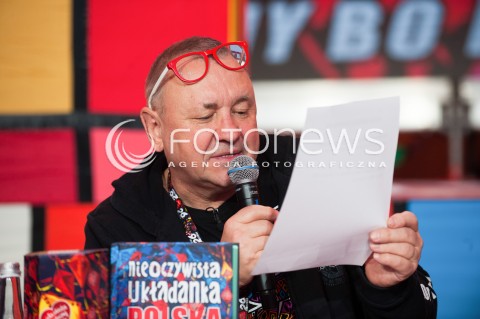  12.01.2018 WARSZAWA<br />KONFERENCJA PRZED 26 FINALEM WOSP<br />N/Z JUREK JERZY OWSIAK<br /> 