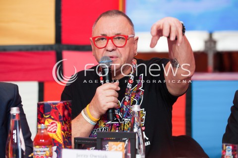  12.01.2018 WARSZAWA<br />KONFERENCJA PRZED 26 FINALEM WOSP<br />N/Z JUREK JERZY OWSIAK<br /> 