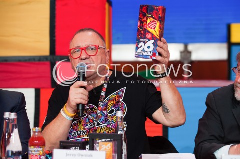 12.01.2018 WARSZAWA<br />KONFERENCJA PRZED 26 FINALEM WOSP<br />N/Z JUREK JERZY OWSIAK<br /> 
