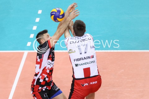  13.01.2018 RZESZOW <br />SIATKOWKA PLUS LIGA 2017/2018 MEN VOLLEYBALL POLAND POLISH PLUSLIGA LEAGUE SEASON 2017/2018 <br />MECZ ASSECO RESOVIA RZESZOW - BBTS BIELSKO BIALA <br />N/Z MATEUSZ MASLOWSKI MARCIN MOZDZONEK <br /> 