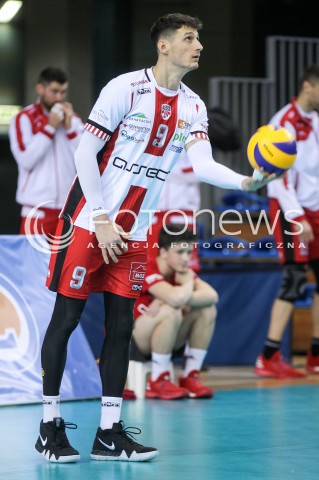  13.01.2018 RZESZOW <br />SIATKOWKA PLUS LIGA 2017/2018 MEN VOLLEYBALL POLAND POLISH PLUSLIGA LEAGUE SEASON 2017/2018 <br />MECZ ASSECO RESOVIA RZESZOW - BBTS BIELSKO BIALA <br />N/Z THIBAULT ROSSARD SYLWETKA <br /> 