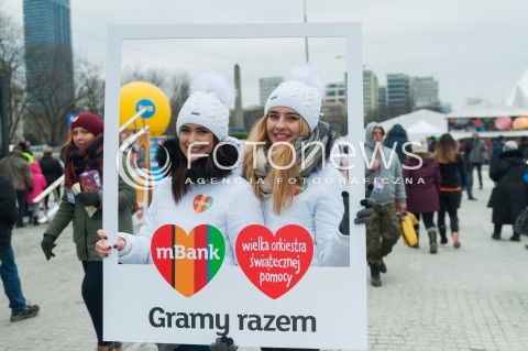  14.01.2018 WARSZAWA <br />26 FINAL WIELKIEJ ORKIESTRY SWIATECZNEJ POMOCY<br />N/Z HOSTESSY WOSP MBANK<br /> 