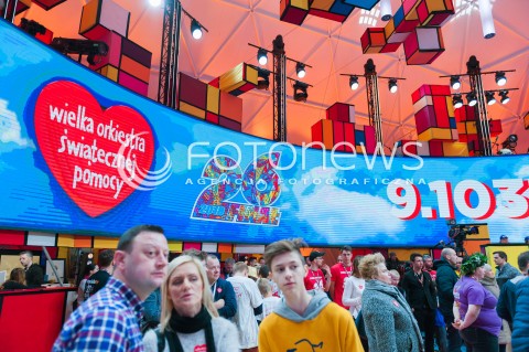  14.01.2018 WARSZAWA <br />26 FINAL WIELKIEJ ORKIESTRY SWIATECZNEJ POMOCY<br />N/Z STUDIO WOSP<br /> 