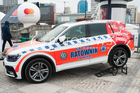  14.01.2018 WARSZAWA <br />26 FINAL WIELKIEJ ORKIESTRY SWIATECZNEJ POMOCY<br />N/Z SAMOCHOD RATOWNIK POKOJOWY PATROL<br /> 