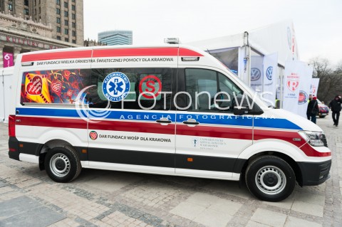  14.01.2018 WARSZAWA <br />26 FINAL WIELKIEJ ORKIESTRY SWIATECZNEJ POMOCY<br />N/Z KARETKA<br /> 