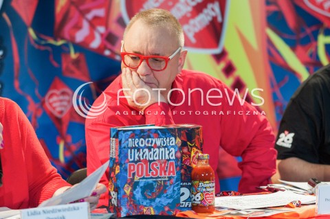  14.01.2018 WARSZAWA <br />26 FINAL WIELKIEJ ORKIESTRY SWIATECZNEJ POMOCY<br />KONFERENCJA PRASOWA JURKA OWSIAKA<br />N/Z JUREK JERZY OWSIAK<br /> 