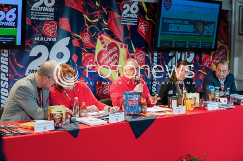  14.01.2018 WARSZAWA <br />26 FINAL WIELKIEJ ORKIESTRY SWIATECZNEJ POMOCY<br />KONFERENCJA PRASOWA JURKA OWSIAKA<br />N/Z JUREK JERZY OWSIAK<br /> 