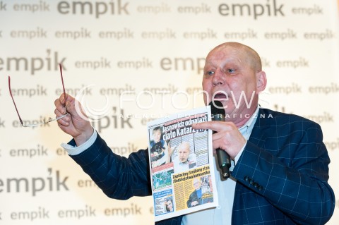  17.01.2018 WARSZAWA EMPIK<br />PROMOCJA KSIAZKI KRZYSZTOFA JACKOWSKIEGO JASNOWIDZ NA POLICYJNYM ETACIE<br />N/Z KRZYSZTOF JACKOWSKI<br /> 