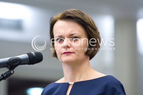  18.01.2018 WARSZAWA<br />KONFERENCJA PRASOWA MINISTER PRZEDSIEBIORCZOSCI I TECHNOLOGII JADWIGI EMILEWICZ ORAZ MINISTRA INWESTYCJI I ROZWOJU JERZEGO KWIECINSKIEGO<br />KONFERENCJA POSWIECONA PREZENTACJI ZADAN NOWO POWSTALYCH RESORTOW.<br />N/Z JADWIGA EMILEWICZ<br /> 
