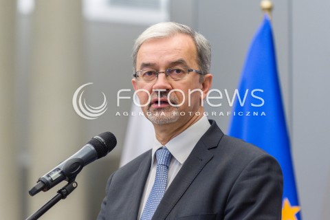  18.01.2018 WARSZAWA<br />KONFERENCJA PRASOWA MINISTER PRZEDSIEBIORCZOSCI I TECHNOLOGII JADWIGI EMILEWICZ ORAZ MINISTRA INWESTYCJI I ROZWOJU JERZEGO KWIECINSKIEGO<br />KONFERENCJA POSWIECONA PREZENTACJI ZADAN NOWO POWSTALYCH RESORTOW.<br />N/Z JERZY KWIECINSKI<br /> 