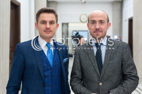  25.01.2018 WARSZAWA SEJM<br />POSIEDZENIE SEJMU <br />N/Z BORYS BUDKA ARKADIUSZ MYRCHA<br /> 