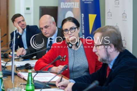  25.01.2018 WARSZAWA SEJM<br />POSIEDZENIE SEJMU <br />N/Z RAFAL TRZASKOWSKI EMIL SAVOV YALNAZOV IZABELA KLOC HARRI TIIDO<br /> 