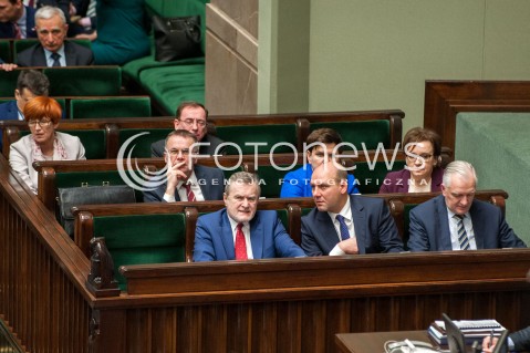  25.01.2018 WARSZAWA SEJM<br />POSIEDZENIE SEJMU <br />N/Z JAROSLAW SELLIN PIOTR GLINSKI JAROSLAW GOWIN ANNA ZALEWSKA BEATA SZYDLO<br /> 
