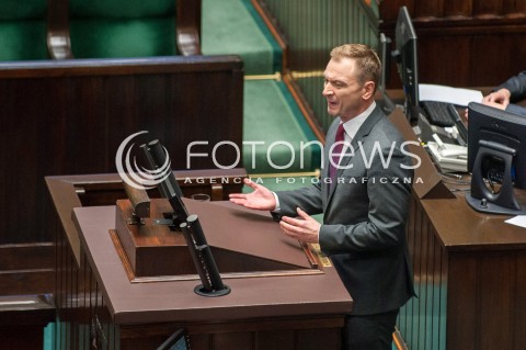  25.01.2018 WARSZAWA SEJM<br />POSIEDZENIE SEJMU <br />N/Z SLAWOMIR NITRAS<br /> 