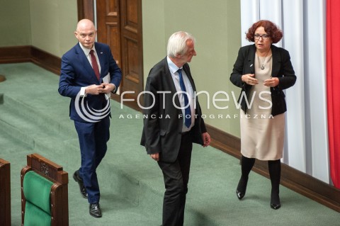  25.01.2018 WARSZAWA SEJM<br />POSIEDZENIE SEJMU <br />N/Z WALDEMAR ANDZEL RYSZARD TERLECKI ELZBIETA KRUK<br /> 